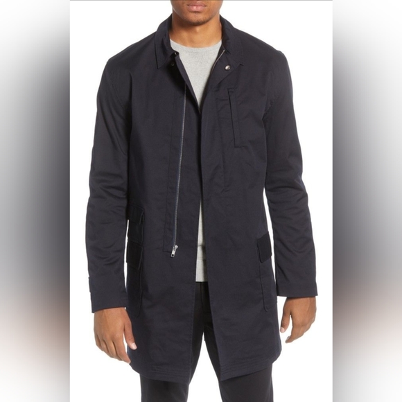 BLDWN Decker Regular Fit Water Repellent Jacket Very Dark Navy - Picture 7 of 14